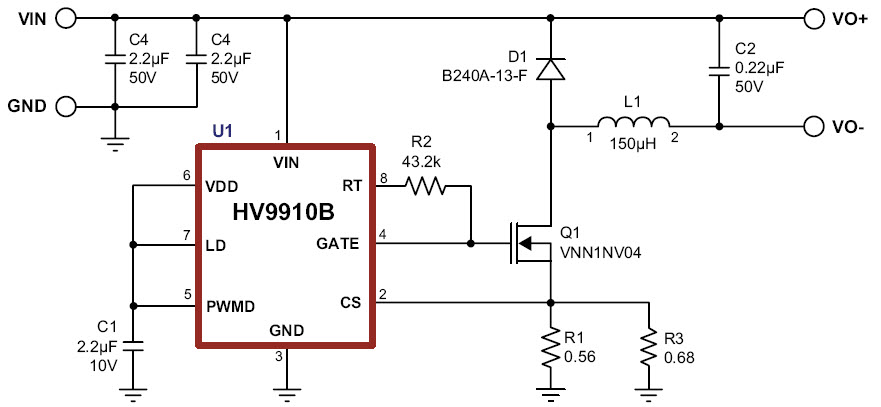 Al9910 схема включения