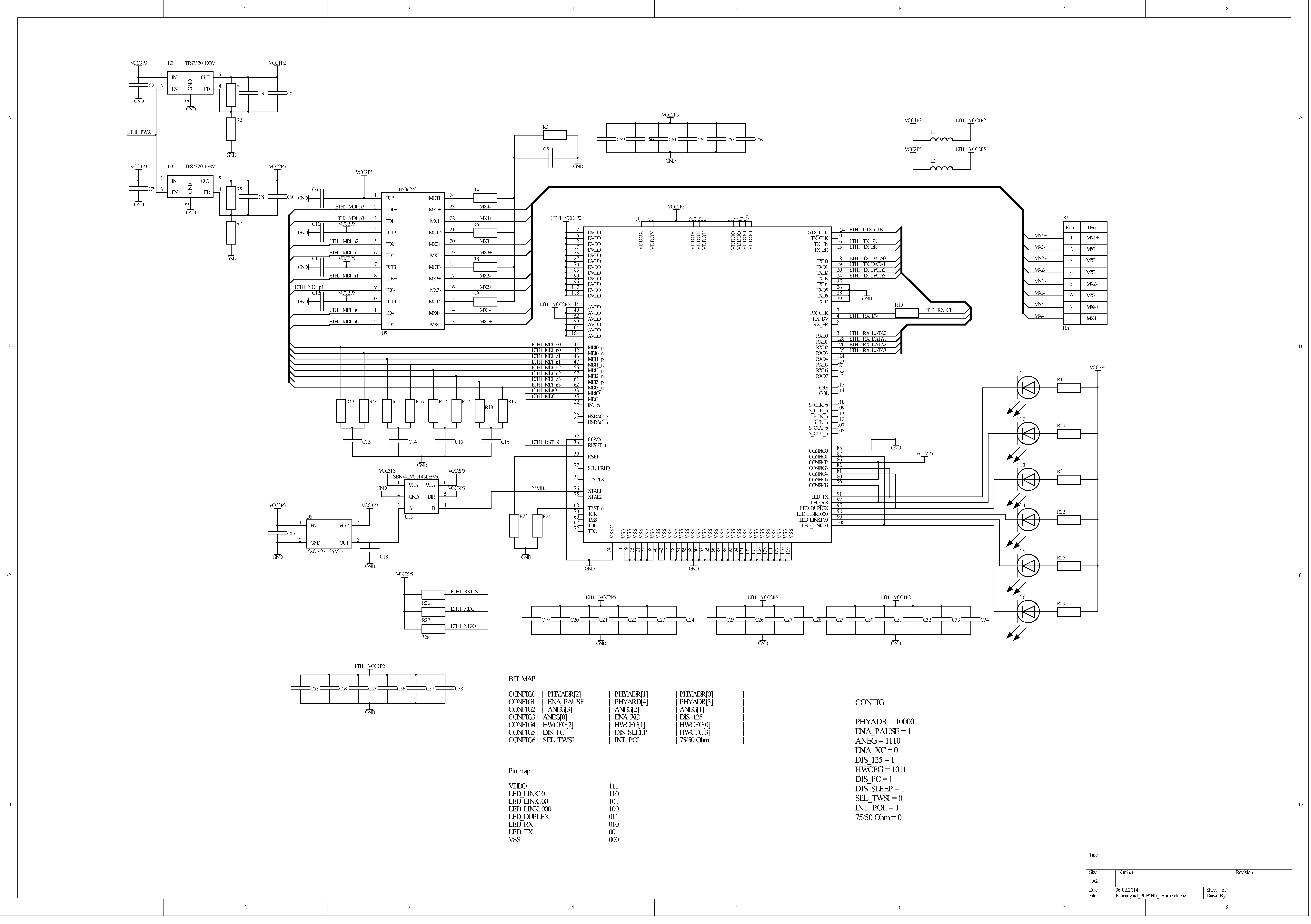 Разводка Marvell 88e1111 - Fast Ethernet/Gigabit Ethernet/FibreChannel -  Форум ELECTRONIX