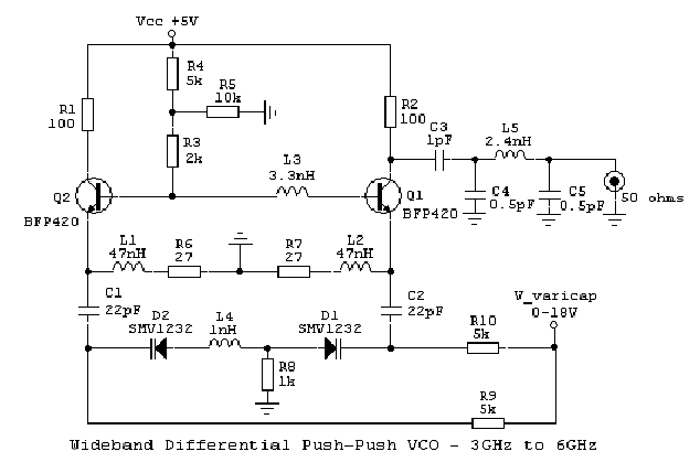 Схема гун на варикапах
