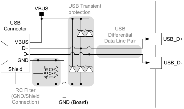 Схема usb защита