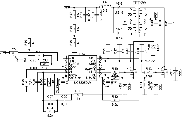 Uc3825 схема бп