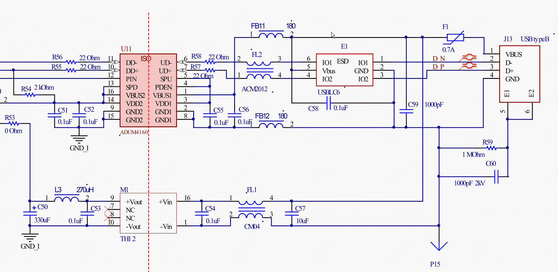 Adum4160 схема подключения