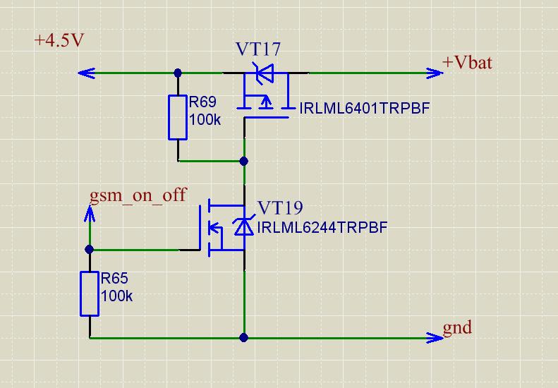 Схема включения irlml6402