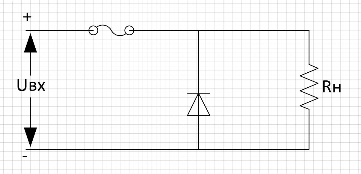 Защитный диод схема включения