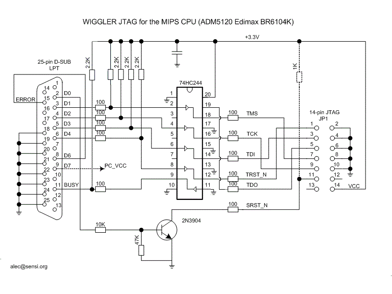 Xilinx jtag programmer схема