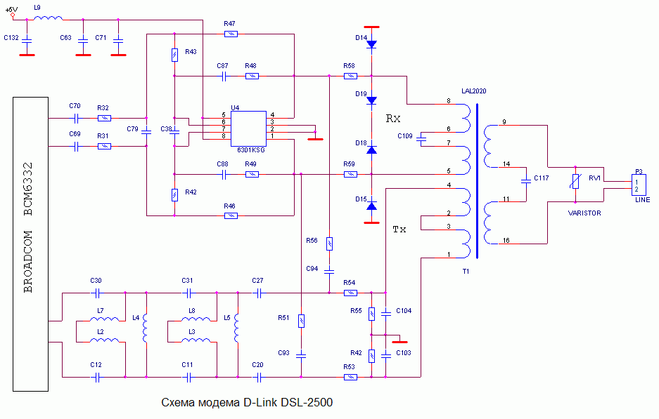 D link dsl 2500u схема