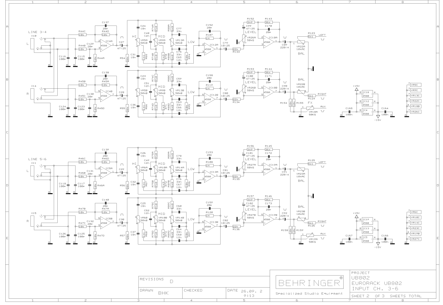 Behringer eurolive b615d схема