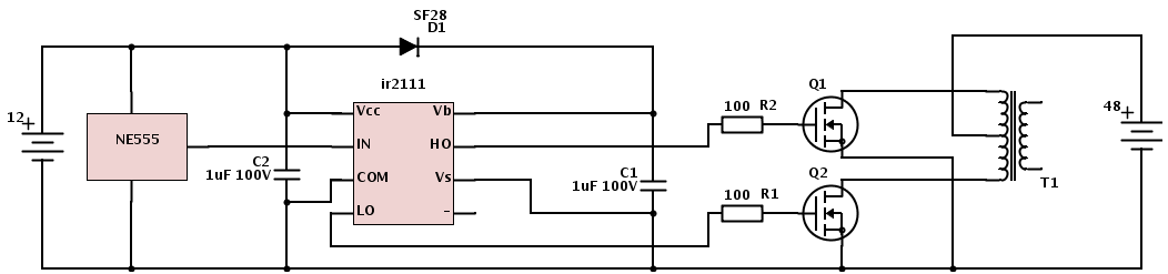 Ir2181s схема включения