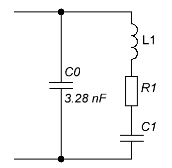 Эквивалентная схема пьезоизлучателя
