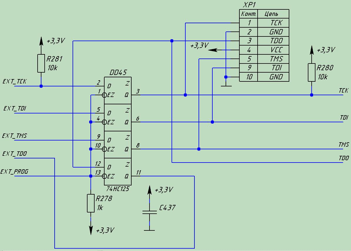 Не работает XILINX JTAG сквозь буффер 74HC125 - Системы на ПЛИС - System on  a Programmable Chip (SoPC) - Форум ELECTRONIX