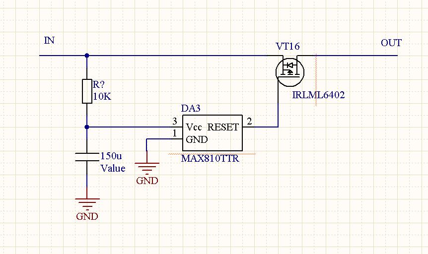 Схема включения irlml6402