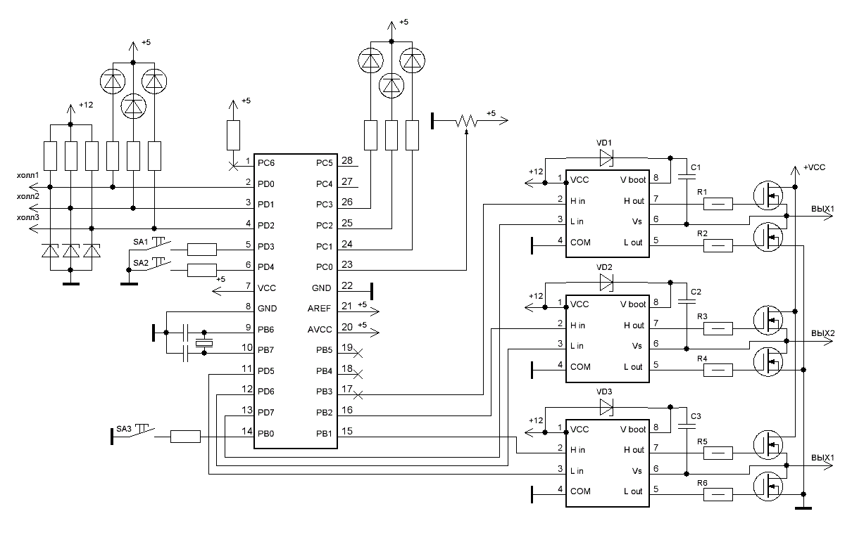 Схема контроллера bldc мотора