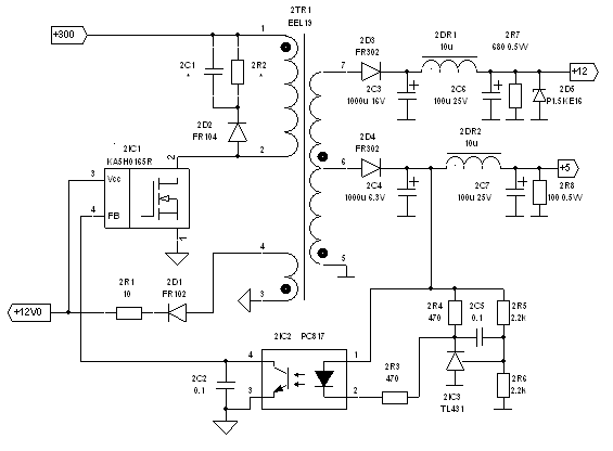 Ka5m0365r схема включения