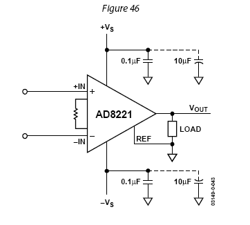 Схема включения ad823