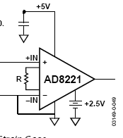 Схема включения ad8221