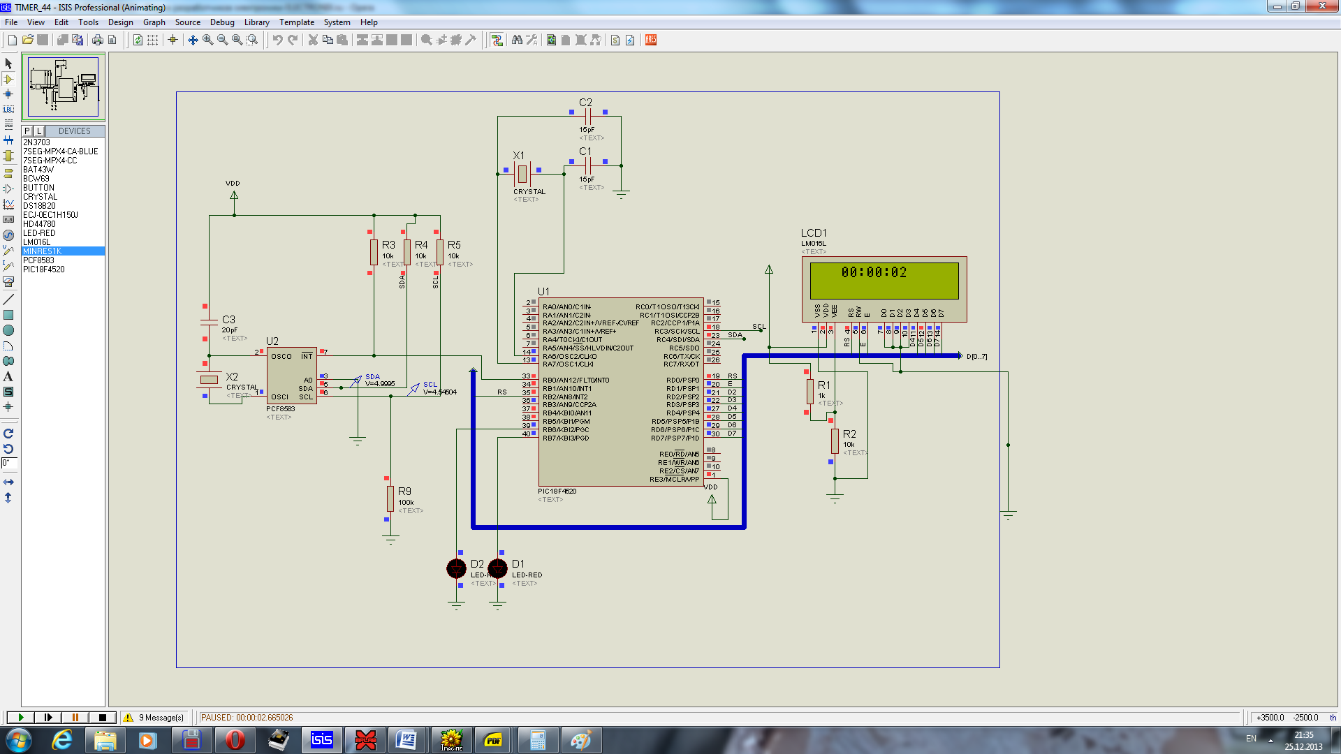 Pcf8583p схема часов