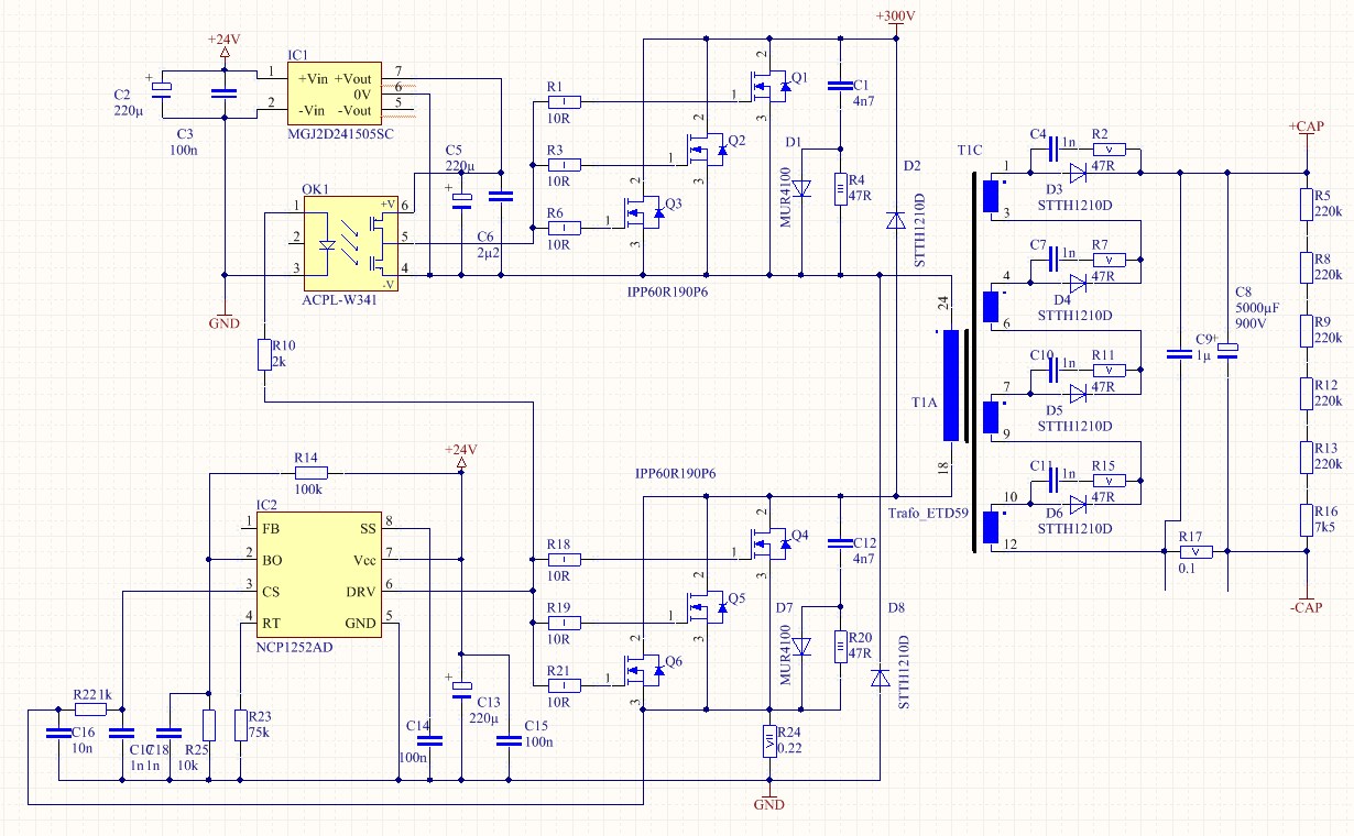 Ob2263mp схема блока питания