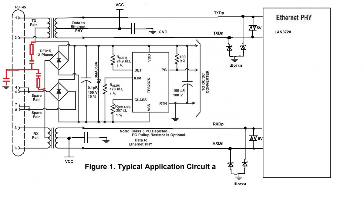Lan8720a схема включения