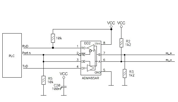 Adm2587e схема подключения