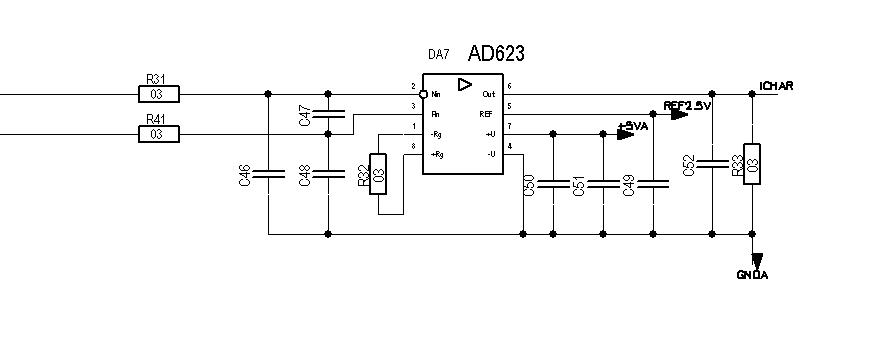 Схема включения ad8221