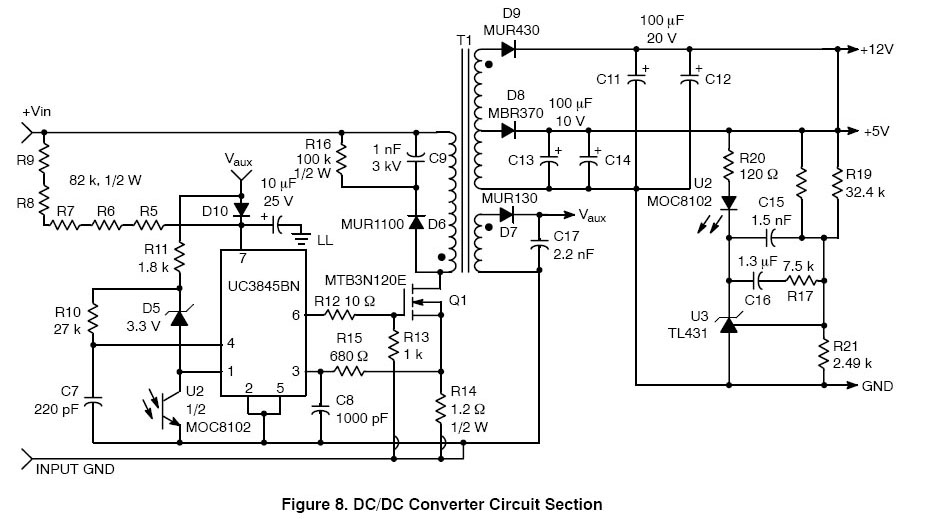 Uc3845d схема включения