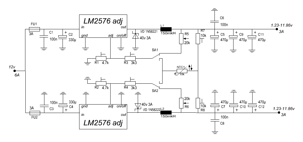 Lm2574m 12 схема включения