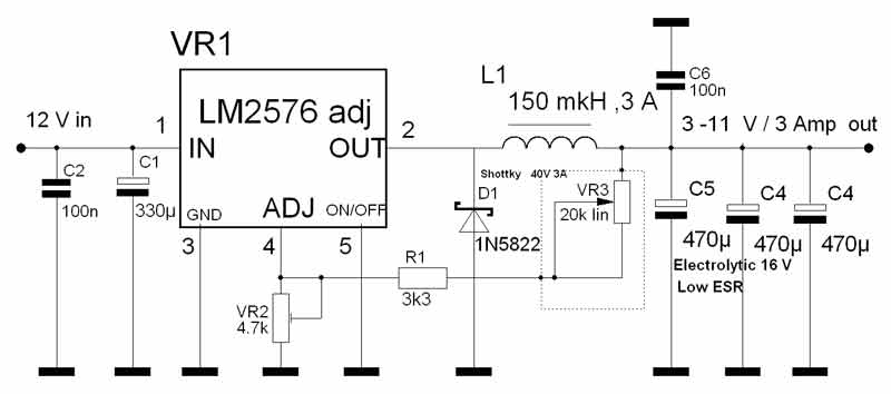 Lm2576 характеристики схема подключения