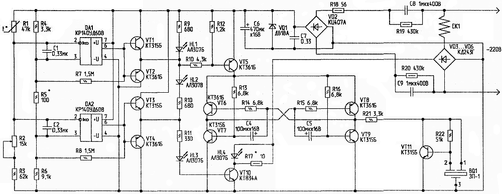 Терморегулятор инкубатора простая схема на ОУ