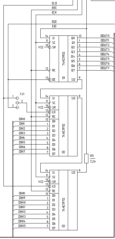 Cd4021 схема включения